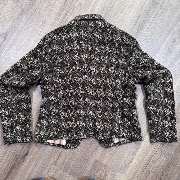 GAP Women's Black and White Textured Blazer - Picture 7 of 10